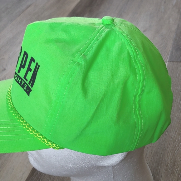 Vintage NWOT Cameo Aspen Heights Neon Green 100% Nylon Cap Hat - Picture 3 of 9